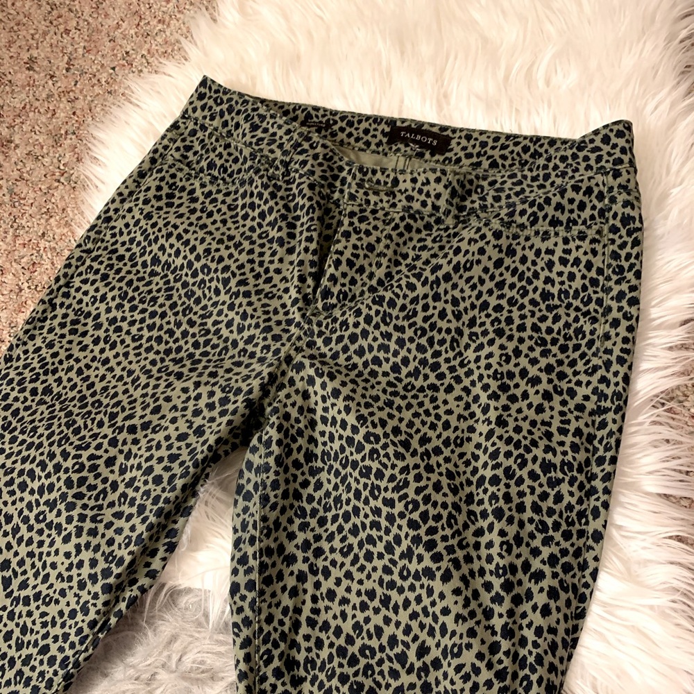 Talbots Green Leopard Print Jeans 🐆🖤